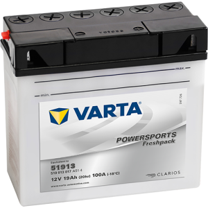 BATERIE MOTO VARTA POWERSPORTS FRESHPACK 19Ah 519 013 017