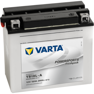 BATERIE MOTO VARTA POWERSPORTS FRESHPACK 18Ah 518 015 018