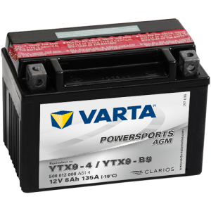 BATERIE MOTO VARTA POWERSPORTS AGM 8Ah 508 012 008