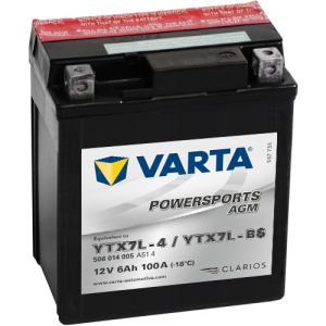 BATERIE MOTO VARTA POWERSPORTS AGM 6Ah 506 014 005