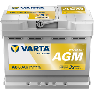 BATERIE AUTO VARTA AGM 60Ah A8