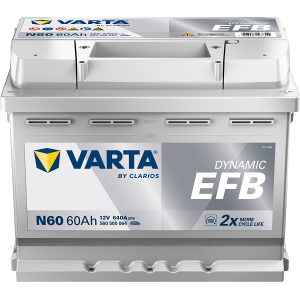 BATERIE AUTO VARTA EFB 60Ah N60