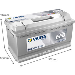 BATERIE AUTO VARTA EFB 95Ah N95