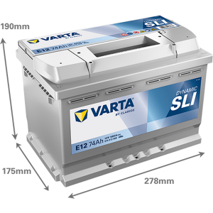 BATERIE AUTO VARTA SLI 74Ah E12